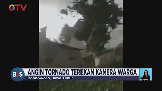 Angin Tornado Terjang Bondowoso, Jawa Timur,  Ratusan Rumah Warga Rusak - BIS 19/01