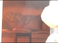 initiation of flashover on couch inside compartment fire visual and thermal imaging camera