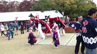 獅子舞王国さぬき2018　一宮中筋獅子組(高松市一宮)