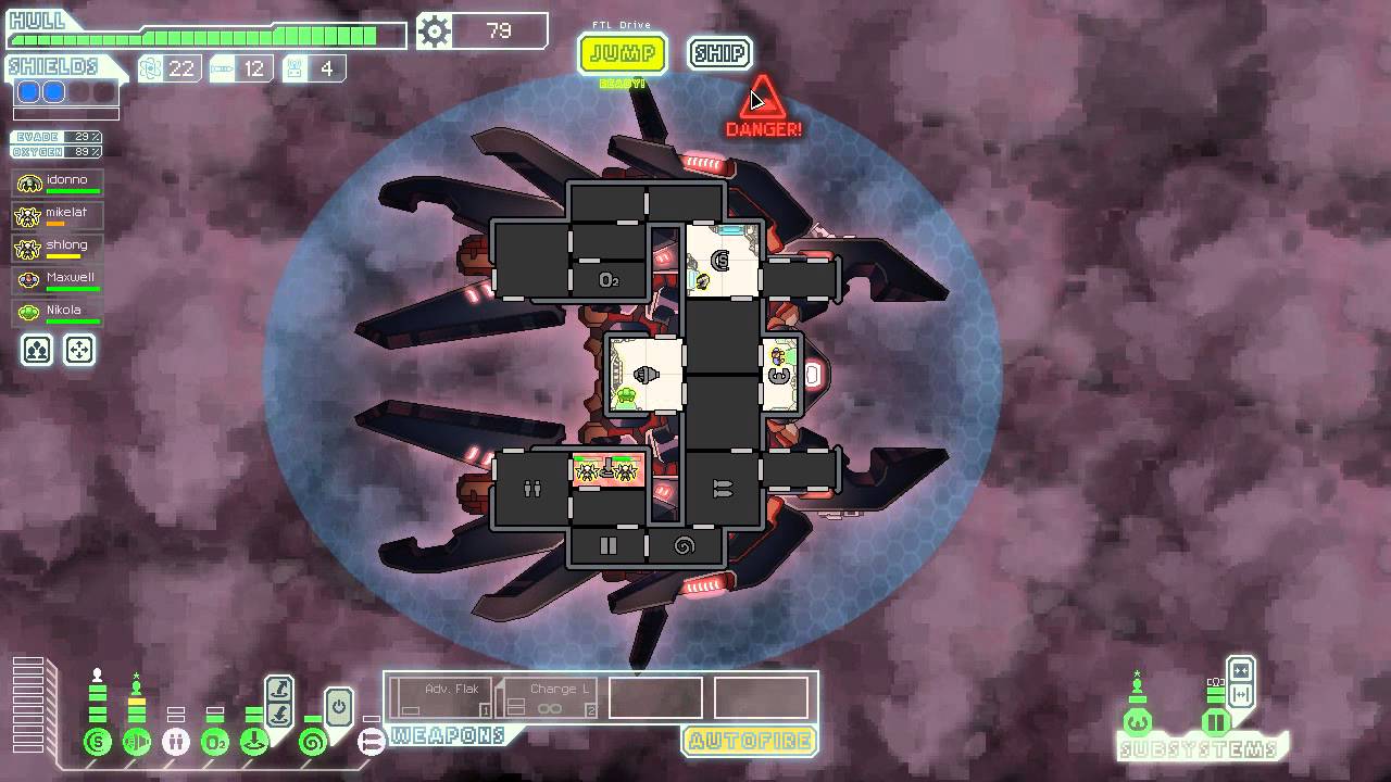 Let's Play FTL: Advanced Edition EP #1 - Part 2 Lanius Cruiser Type B ...