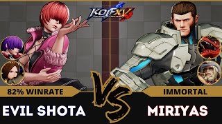 KOFXV⚡EVIL SHOTA (O.Shermie/Whip/Shermie) vs MIRIYAS (Maxima/Dino/Antonov)🦖Replay Match - 08/24