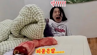 SUB) 카메라만 보면 몰카인줄 알고 의심하는 동생 하루종일 괴롭히기ㅋㅋㅋㅋ오랜만에 리액션 맛집 제대로 즐기고 맛봄ㅋㅋㅋㅋㅋ