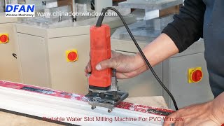 Portable Electric Flat Water Slot Milling Tool For uPVC Window Making