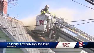Man, 77, rescued by ladder from 4-alarm fire