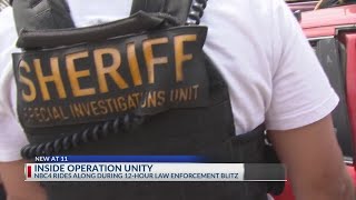 NBC4 rides along with law enforcement officials during ‘Operation Unity’ crime crackdown