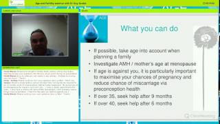 Age and Fertility webinar with Dr Guy Gudex