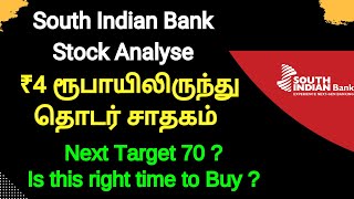 South Indian Bank Stock Analyse ₹4 ரூபாயிலிருந்து தொடர் சாதகம் | Next Target 70 ?