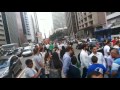 engavetamento com vários veículos na avenida paulista