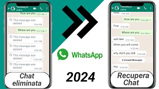 Come vedere i messaggi eliminati su WhatsApp | recupero messaggi whatsapp cancellati (2024)