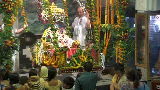 20180826 Sri Sri Radha Madhava's Jhulan Yatra in the Main Temple Room in Mayapur.