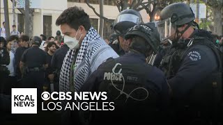 Dozens of pro-Palestinian protesters detained as LAPD clears demonstrators out of USC