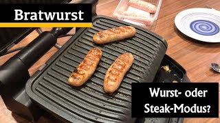 Bratwurst im OptiGrill | Steak-Modus vs. Wurst-Modus