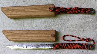How to make a knife from all thread - knife making on a budget - Forging a knife without power tools
