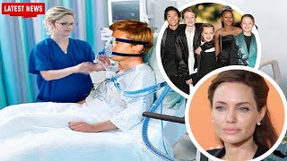 BRAD PITT IS ALONE AT THE HOSPITAL WHEN HIS CHILDREN ARE NOT SEEN