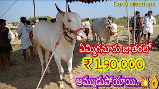 ఏమ్మిగనూరు జాతరలో 2 పళ్ళుకిలారి దూడలు//₹1,90,000..పలికాయి//#yemmiganurbullsmarket