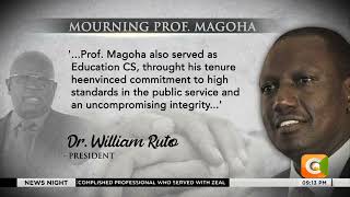 President Ruto leads the nation in mourning Prof. Magoha