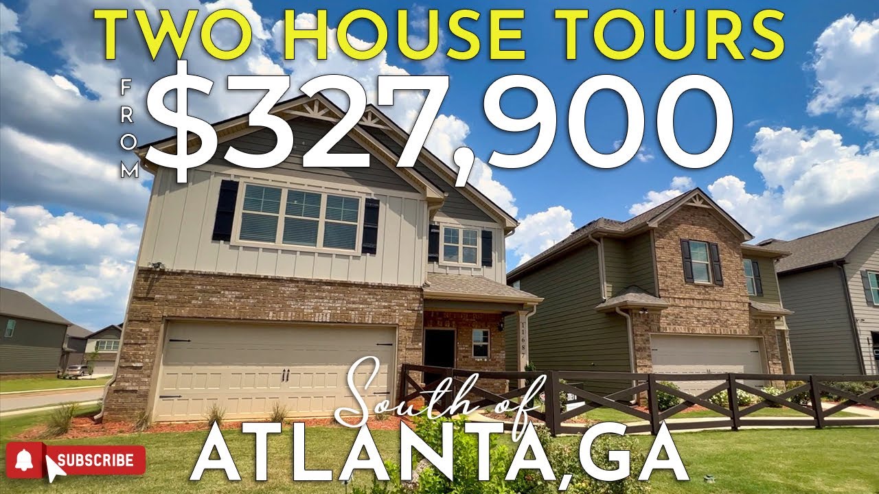 INSIDE TWO BRAND NEW 4 BEDROOM HOMES FOR SALE NEAR ATLANTA, GA | FROM ...