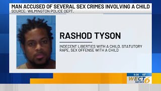 Wilmington man arrested on multiple sex crime charges involving a minor