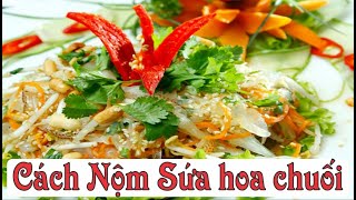 Cách làm Nộm sứa hoa chuối xoài xanh ngon ngất ngây 🥗😋| Jellyfish salad with banana flower.