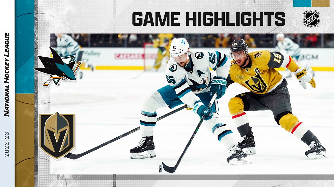 Sharks @ Golden Knights 2/16 | NHL Highlights 2023 - YouTube