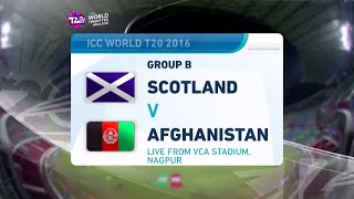 ICC #WT20 Scotland vs Afghanistan Highlights