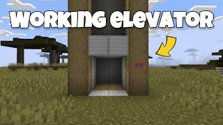 Automatic elevator in Minecraft Bedrock