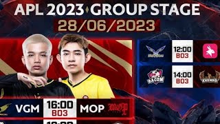 VGM vs MOP VÁN 1 ! APL 2023