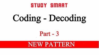 Coding Decoding New Pattern Reasoning Tricks For SBI PO | BANK PO Part 3