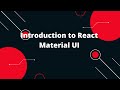 React Material UI - Introduction | React Tutorial for Beginners