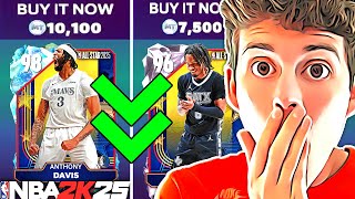 THE BIGGEST AUCTION HOUSE MARKET CRASH OF NBA 2K25 MyTEAM! ALL STAR CARDS ARE TANKING PRICES!