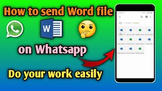 How to send Word file on Whatsapp