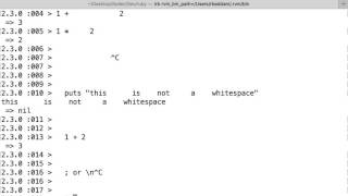 Lecture 5: Ruby Line Ending Characters (\n and ;)