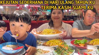 KEJUTAN SEDERHANA DARI SUAMI DI HARI ULANG TAHUN KU TERIMA KASIH SAYANG