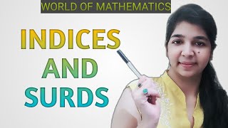 Surd\u0026 Indices(घातांक और करणी)part-1(Railway SSC and other exams) Basic concept/world of mathematics