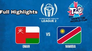 oman vs namibia t20 world cup 2024 highlights