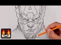 How To Draw Captain America | Step by Step Sketch Tutorial