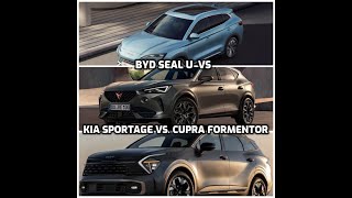 🚘🔥 Kia Sportage vs. Cupra Formentor vs. BYD Seal U ⚡🚀 SUV Showdown of the Year!