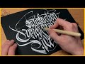 Super Satisfying Modern Fraktur Calligraphy x TheosOne | Calligraphy Masters