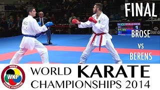 BROSE vs BERENS. Final Kumite -60kg. 2014 World Karate Championships | WORLD KARATE FEDERATION