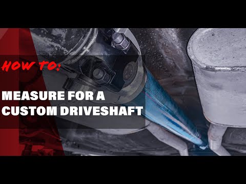 How To Measure For A Driveshaft - YouTube