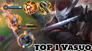 Wild Rift Yasuo - Top 1 Yasuo Gameplay \