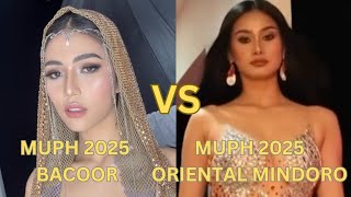 MISS UNIVERSE PHILIPPINES 2025 ORIENTAL MINDORO RECHEL HOCO VS Bacoor CAVITE NATSUMI SEKUGUCHI🇵🇭 🇵🇭😱