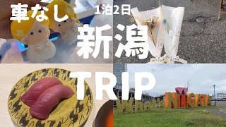 【新潟 TRIP vlog】車なしで歩いて楽しむまったり旅🐾｜新潟駅周辺｜1泊2日｜車なし