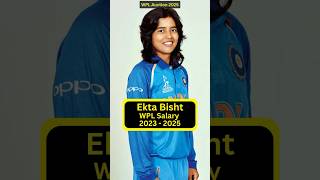 WPL Auction 2025: Ekta Bisht WPL Salary #cricket #wpl #shorts