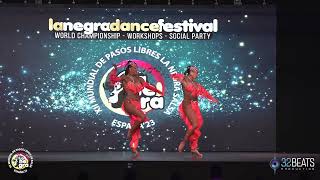 FEDERICA Y MIRIAM   1er puesto DUO FEMENINO XII Mundial de Pasos Libres La Negra Salsa 2023