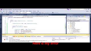 MVC - fix error - Cannot implicitly convert type 'System Data Entity