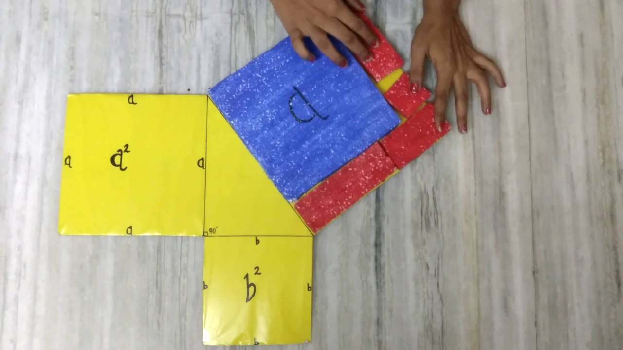 Pythagoras Theorem Working Model - YouTube