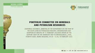 Portfolio Committee on Minerals and Petroleum Resources , 18 February 2025