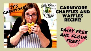 Carnivore Waffles or Chaffle recipe for EASY Breakfast Sandwich! Also dairy free!