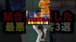 試合を邪魔した最悪の観客3選 #野球#守備妨害#野球解説